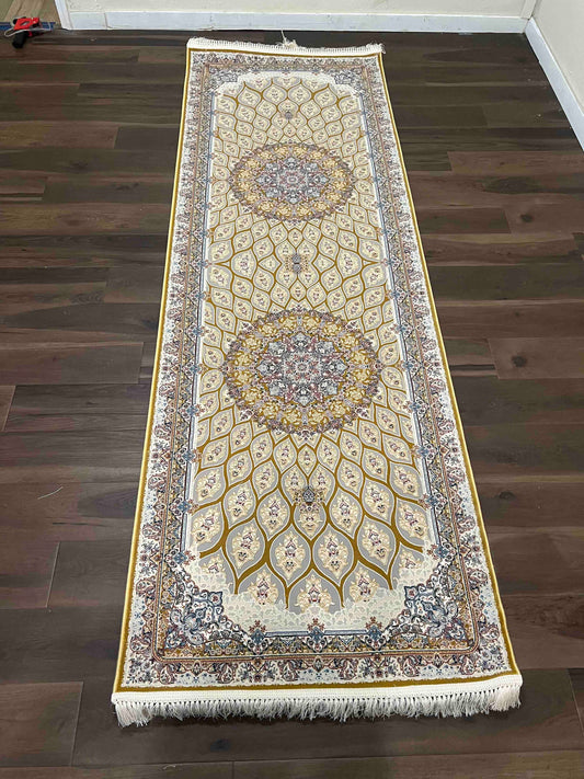 Machine Made Rugs, F-Hira Design, Gold