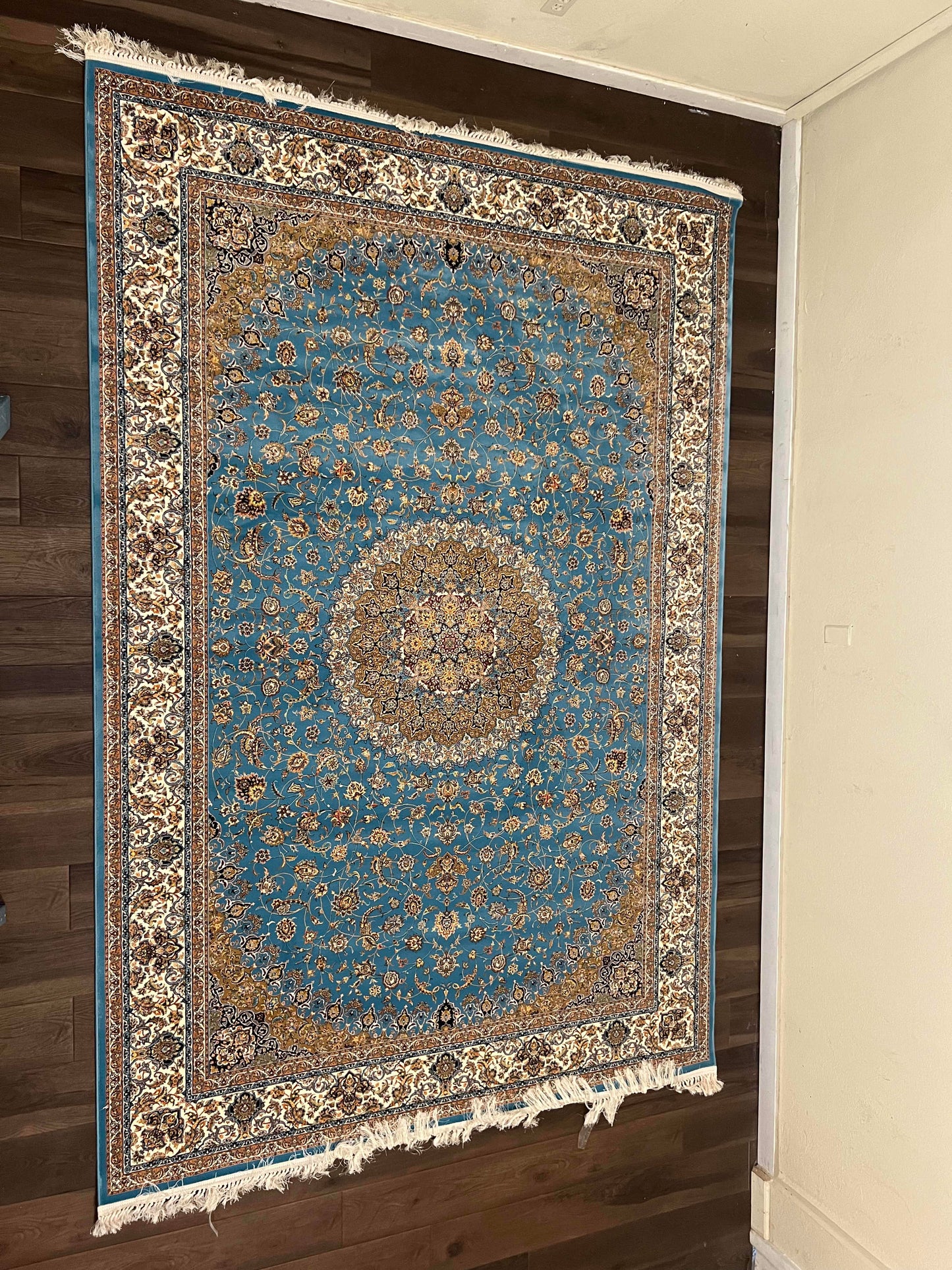 Machine Made Rugs, Isfahan Design, Blue