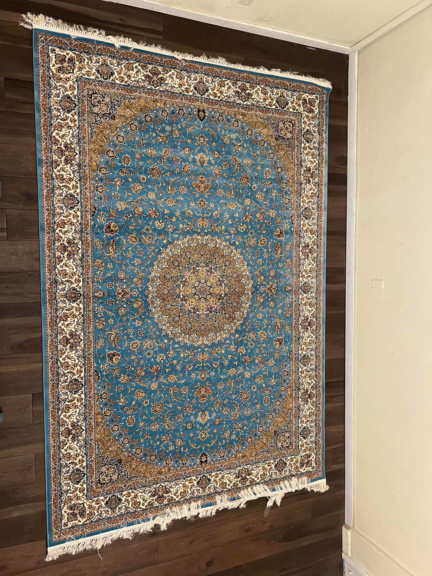 Machine Made Rugs, Isfahan Design, Blue