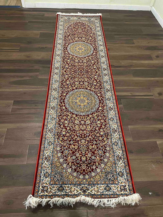 Machine Made Rugs, Isfahan Design, Red